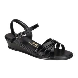 SAS Strappy Dress Shoe Size 8  8S Leather Black